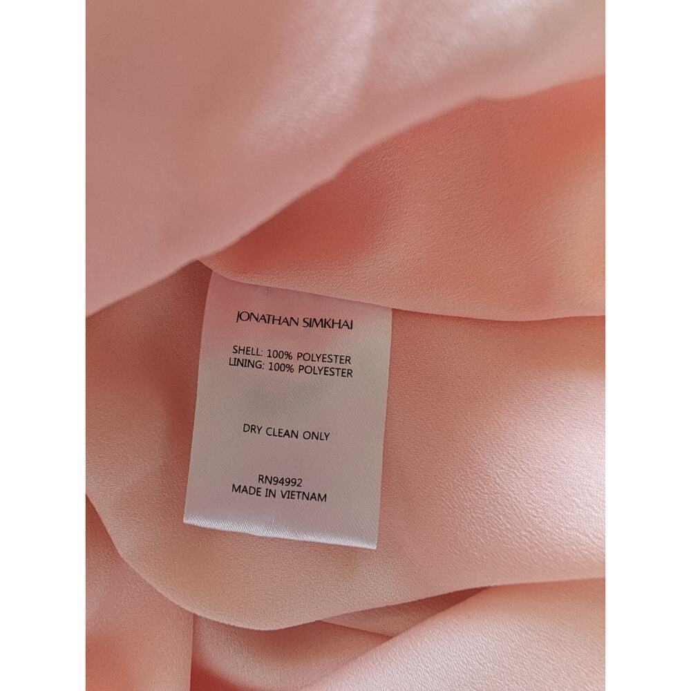 NWD Jonathan Simkhai Delilah Tiered Floral Tulle Mini Dress Size 12 Pink #1A452 - Picture 7 of 12